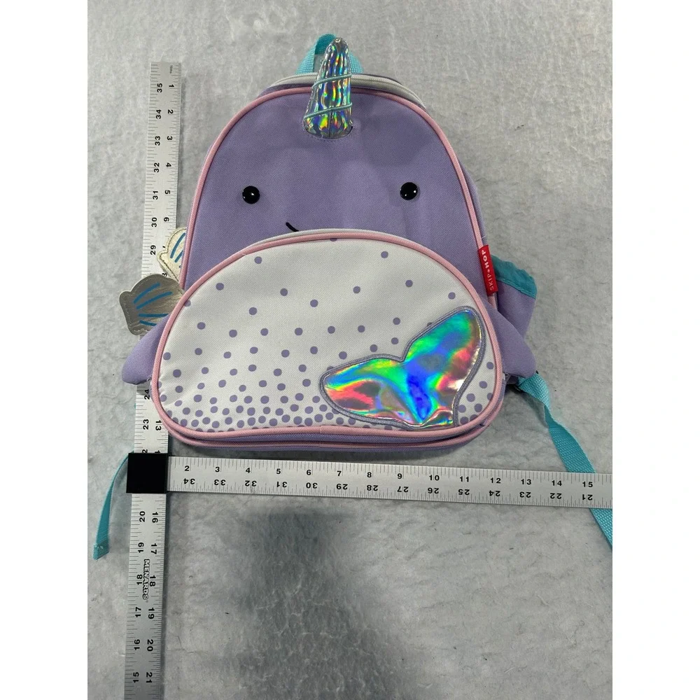 Skip Hop Zoo Little Kid Backpack Narwhal Purple Pink Toddler School Bag